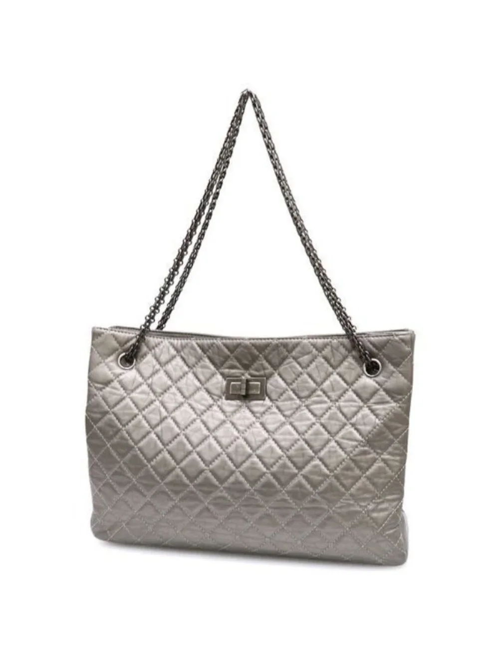 Chanel Tote Silver